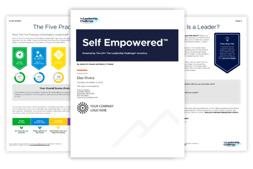Digital mockup of the personalized Self Empowered report